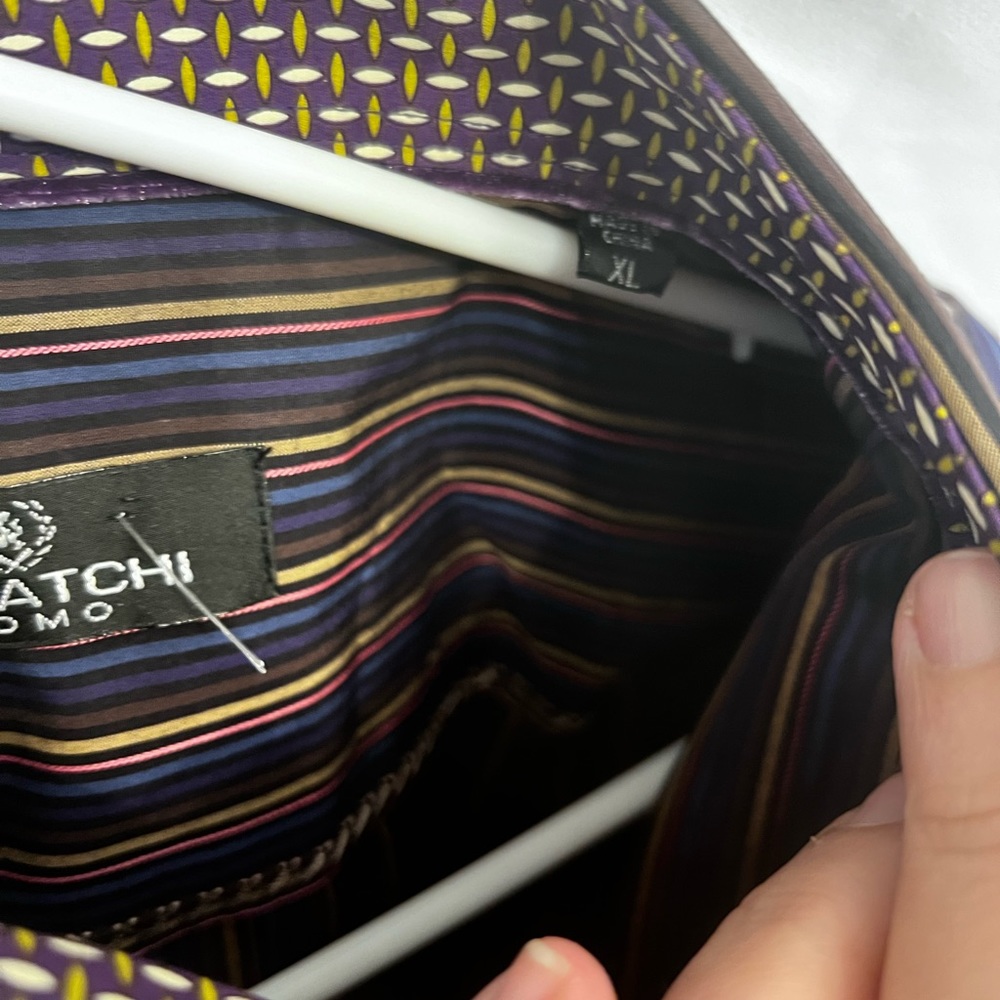 Size Men’s Xl Bugatchi Uomo Button Up - image 4